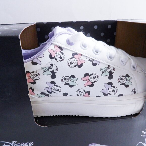 Disney MINNIE MOUSE Ladies Sneaker Size 8 New In Box  Purple Lining - Picture 8 of 12